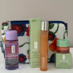 Clinique Eye Bundle With Bonus Cosmetic Mini Bag